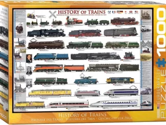 Puzzle Eurographics Historia Pociągów 1000El.