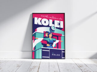 Plakat 100% miłości do kolei