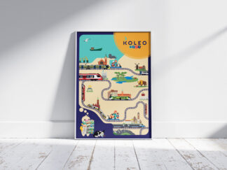 Plakat KOLEO KIDS Duch Podróży Mapa