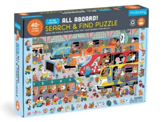 Mudpuppy Puzzle obserwacyjne Stacja kolejowa